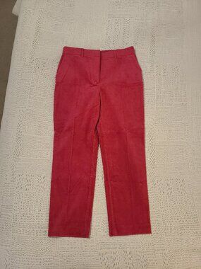 Boden Straight-Leg Corduroy Pants in Raspberry Pink